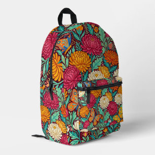 Abstract Mexican Chrysanthemums Butterfly Backpack
