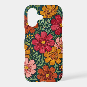 Abstract Mexican Cosmos Butterflies iPhone Cases