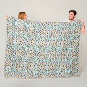 Abstract mexican tribal retro african ethno tradit fleece blanket