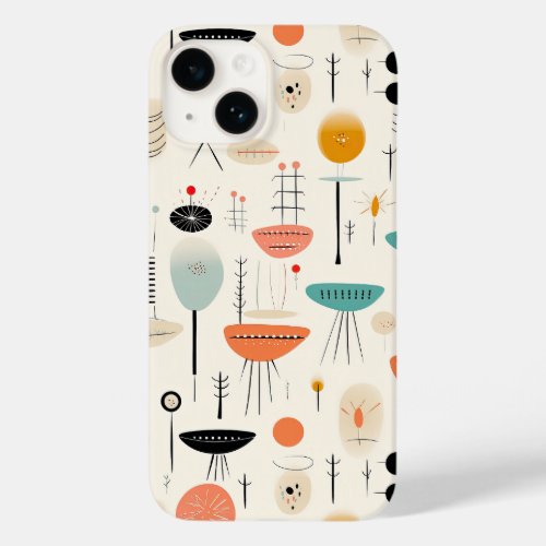 Abstract Mid_ Century  Case_Mate iPhone 14 Case