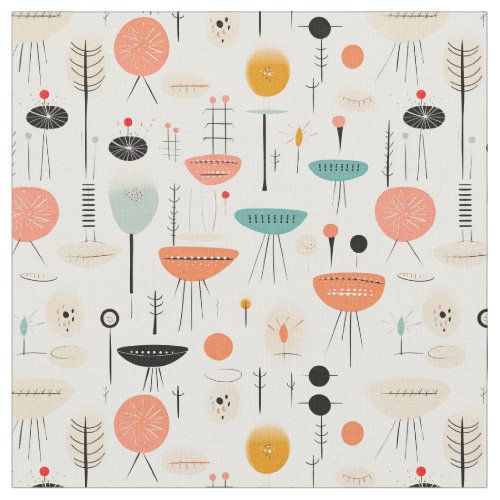 Abstract Mid_Century Fabric