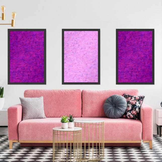 abstract mid century modern stroke   wall art sets (Livingroom)