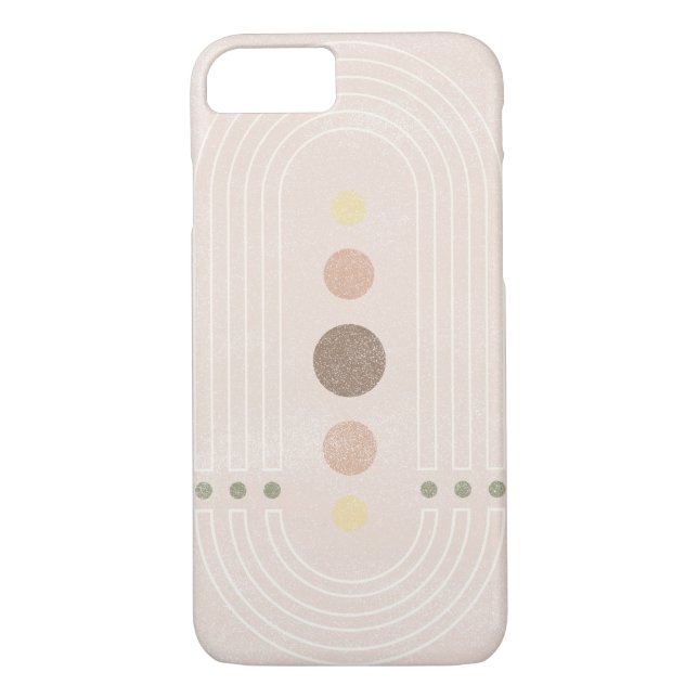 Abstract mid century pinkish Case-Mate iPhone case (Back)