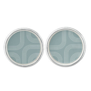 Abstract Mid Century style line art  Cufflinks