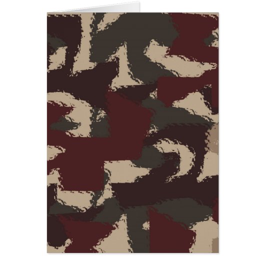 Abstract Military Camouflage Pattern Cards (Front)