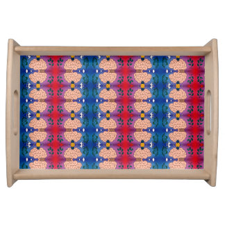 Abstract Mind Pattern Serving Tray