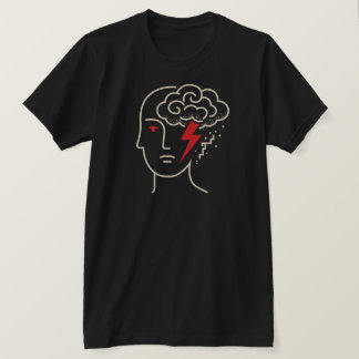 Abstract Mindstorm – Minimalist Head Art T-Shirt