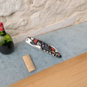 Abstract Minimal Geometric Shape Waiter's Corkscrew