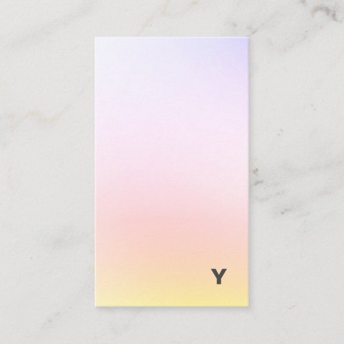 Abstract Minimal Gradient Vertical Business Card