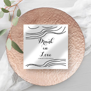 Abstract Minimal Wedding Napkins