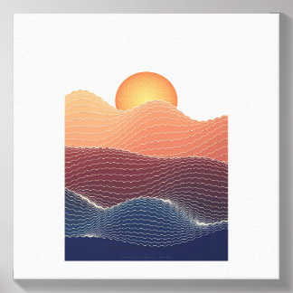 Abstract Minimalist Algorithmic Art  Canvas Photo Tile