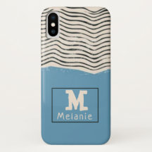 Abstract minimalist artistic lines Monogram