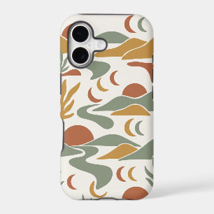 Abstract Minimalist Boho Landscape Seamless Patter iPhone 17 Case