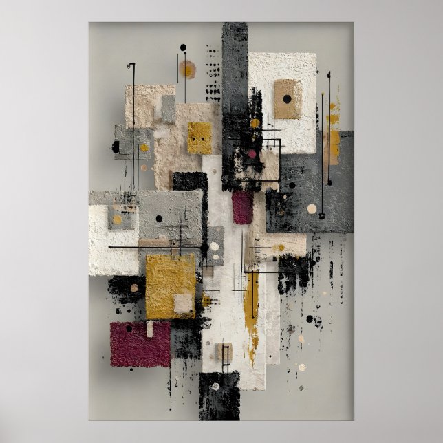 Abstract Minimalist Brushstroke Print, Printable Poster (Front)