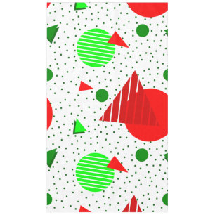 abstract minimalist christmas memphis geometric tablecloth