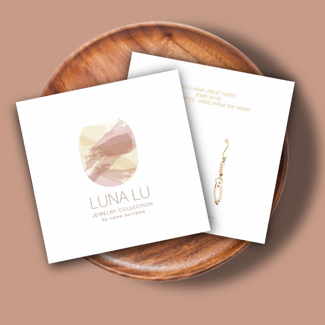 Abstract Minimalist Earring Jewelry Display Card (Creator Uploaded)