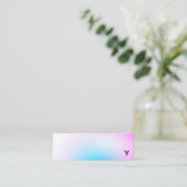 Abstract Minimalist Gradient Mini Business Card (Standing Front)