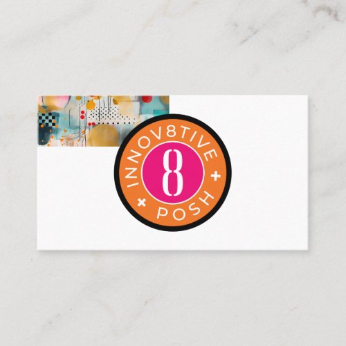 Abstract Minimalist Innov8tive Posh business card