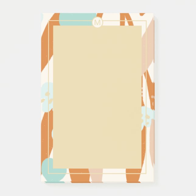 Abstract Minimalist Love Valentine Hearts Branches Post-it Notes (Front)