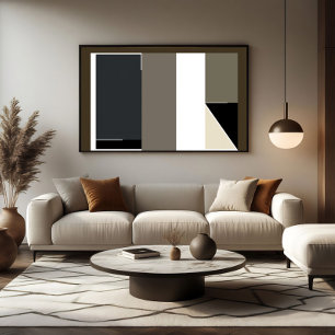 Abstract Minimalist Modern Bauhaus Canvas Print