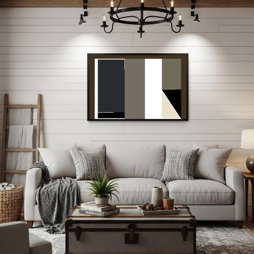 Abstract Minimalist Modern Bauhaus Poster