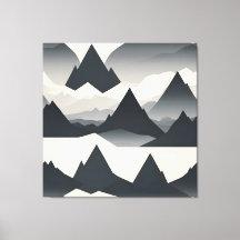 Abstract Minimalist Mountain