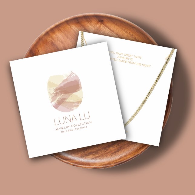 Abstract Minimalist Necklace Jewelry Display Card (Creator Uploaded)