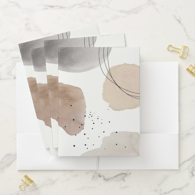 Abstract Minimalist Pocket Folder (In Situ)