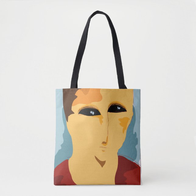 Abstract Minimalist Portrait  Tote Bag (Front)