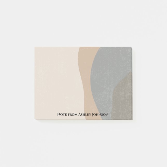 Abstract Minimalistic Designer Post-it Notes (Front)