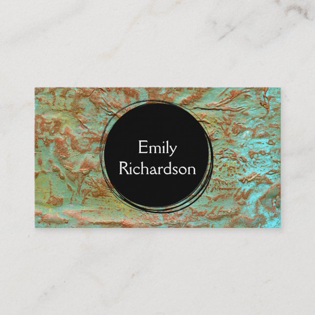 Abstract Mixed Media Art Business Card (Front)