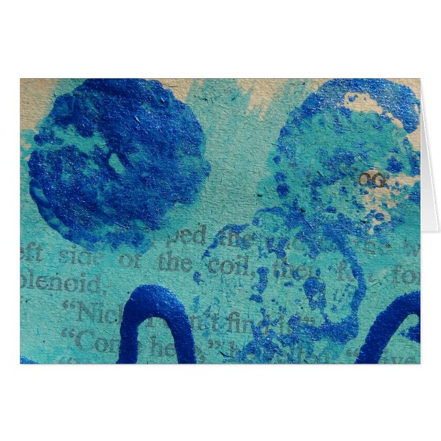 Abstract Mixed Media Painting Cards (Front Horizontal)