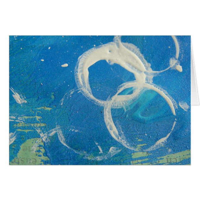 Abstract Mixed Media Painting Cards (Front Horizontal)