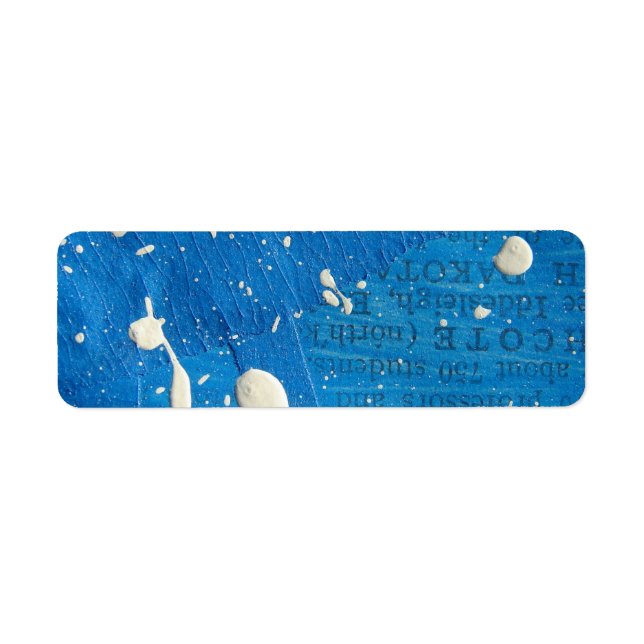 Abstract Mixed Media Painting Label (Front)