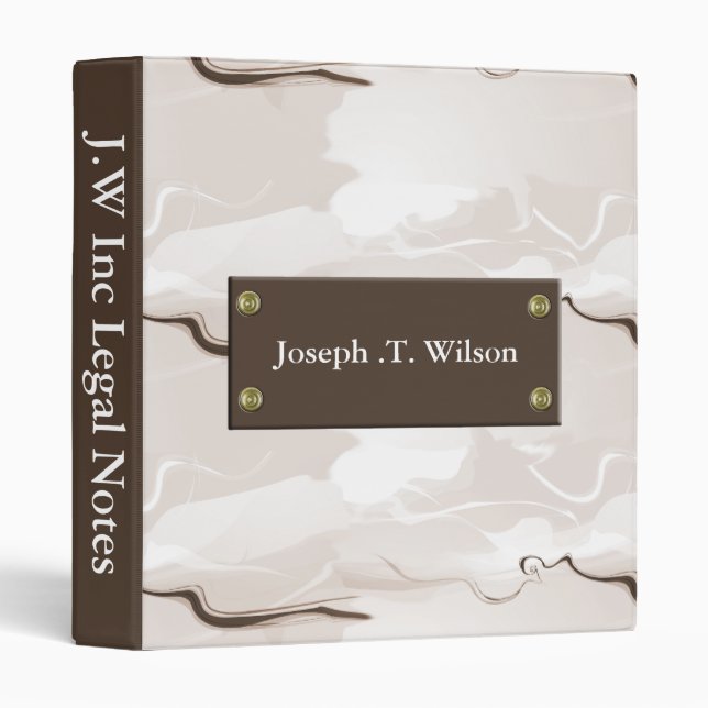 abstract mocha Business Binder (Front/Spine)