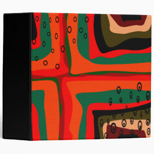 Abstract, modern 3 ring binder