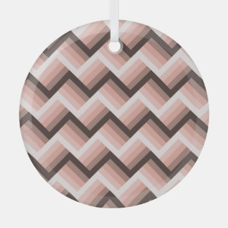 Abstract Modern 3D Stripe Seamless Glass Ornament