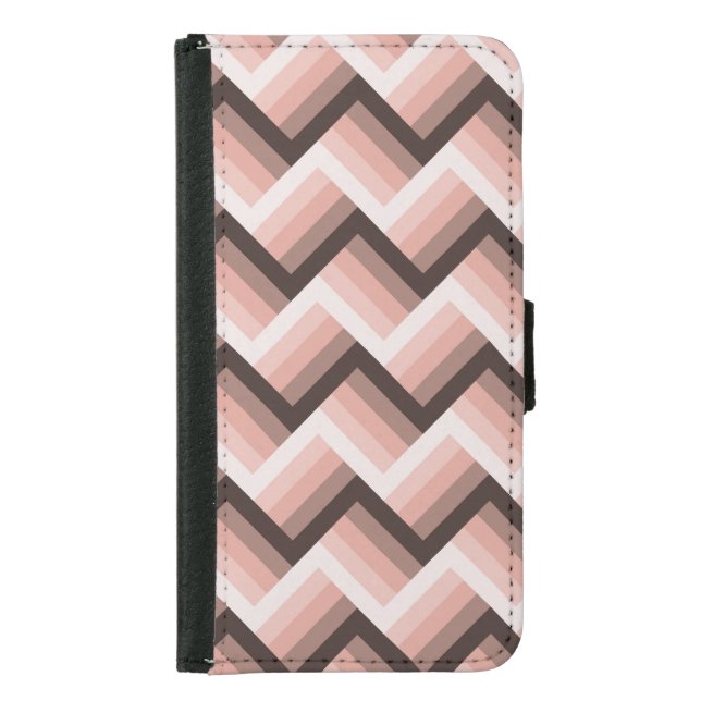 Abstract Modern 3D Stripe Seamless Samsung Galaxy Wallet Case (Front)