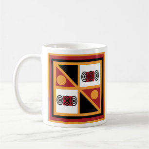 Abstract Modern African Geometric art Coffee Mug