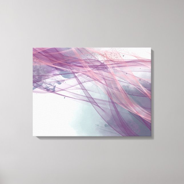 Abstract modern alcohol ink Rose gold harmony Canvas Print (Front)
