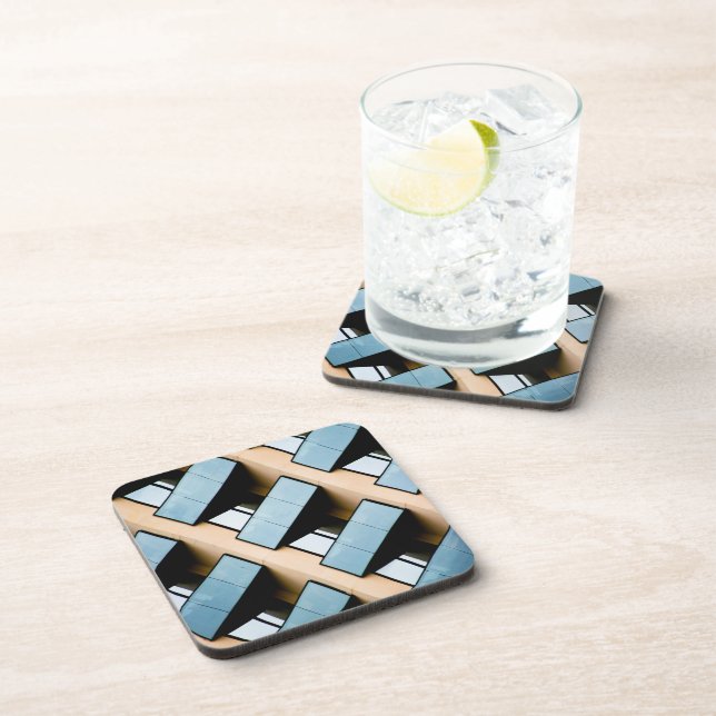 Abstract Modern Architecture Beverage Coaster (Right Side)