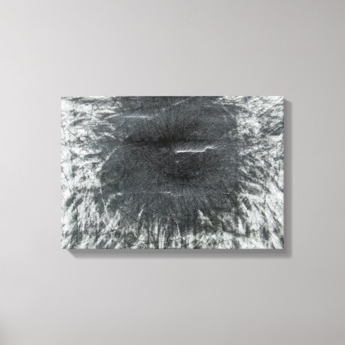 Abstract Modern Art Black Sun canvas print