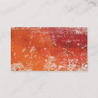Abstract Modern Art Business Cards - Orange Red