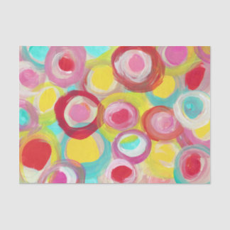 Abstract Modern Art Circle Painting Party Tissue Paper