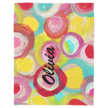 Abstract Modern Art Circle Painting Personalized