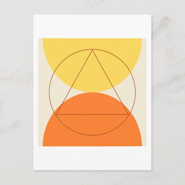 Abstract Modern Art Geometrical Pattern Postcard (Front)