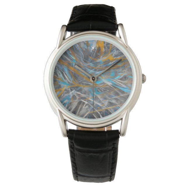 Abstract modern art pattern watch (Front)