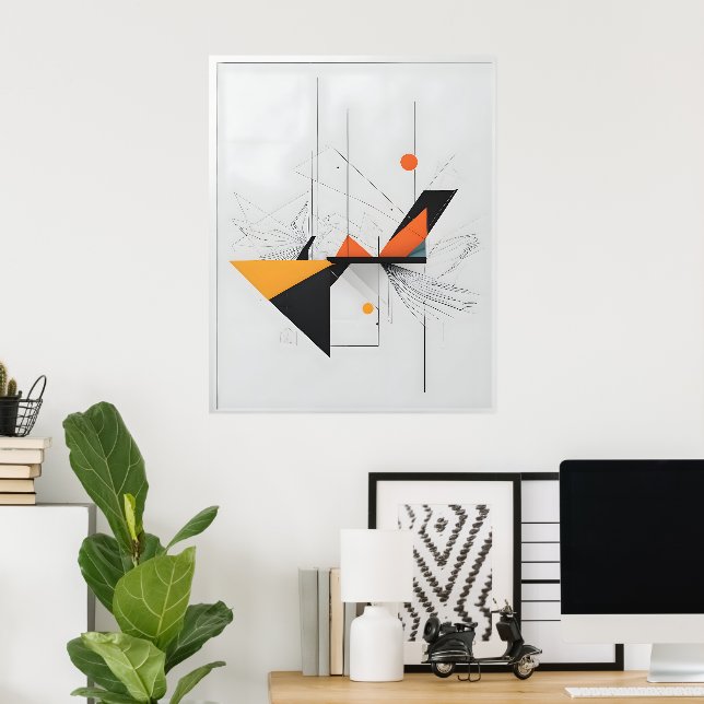 Abstract modern art poster (Home Office)