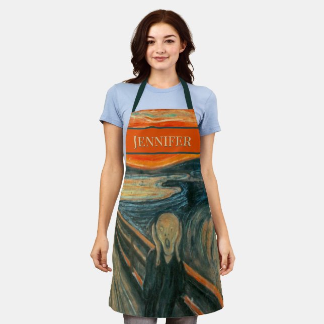 Abstract Modern Art Scream Apron (Worn)