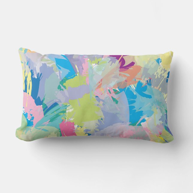 Abstract Modern Art Stylish Contempory Pillow (Front)